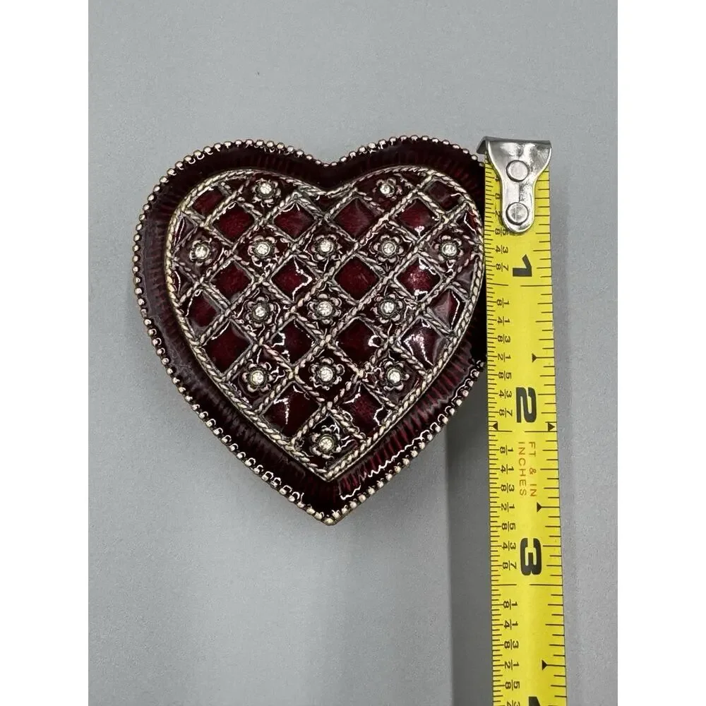 Trinket Box Object d' art L’amour Jeweled Heart Art Form‎ Collectibles 2009